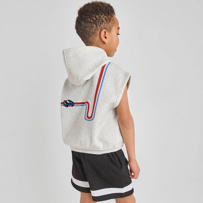 Organic Cotton Racecar Sleeveless Hoodie
