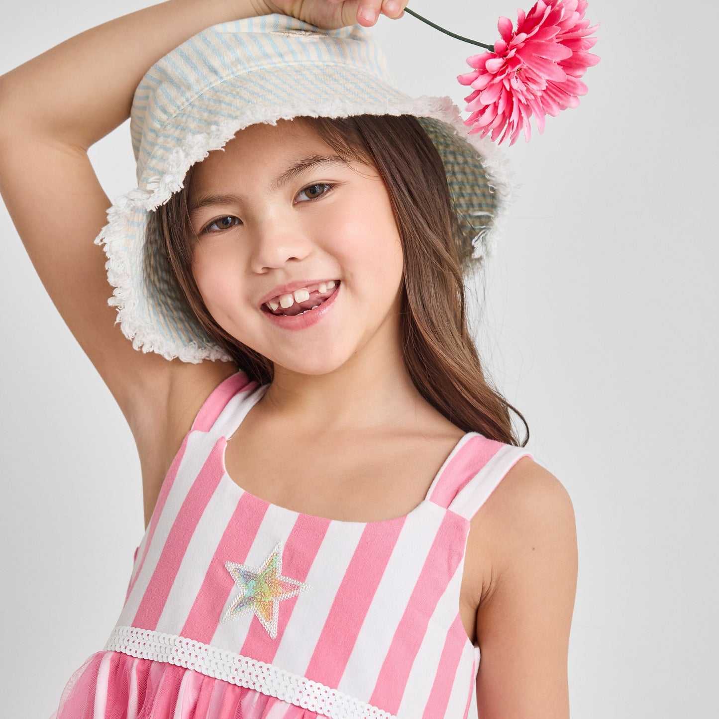 Organic Cotton Tank Dress - Star & Stripes