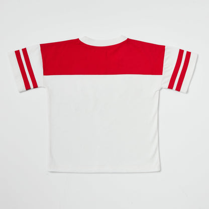 Organic Cotton Crewneck T-Shirt - Peace & Pizza
