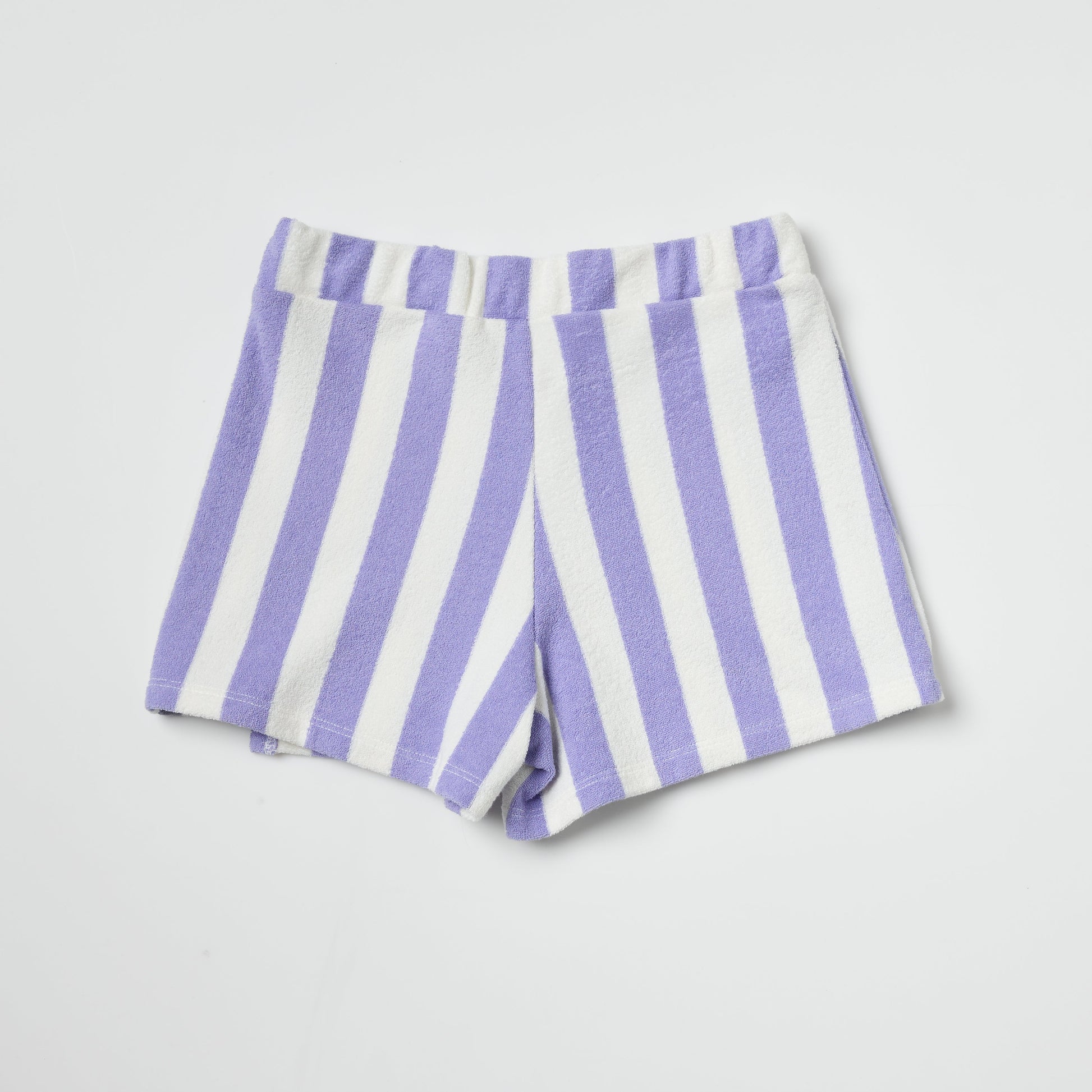 Organic Cotton Purple Striped Terry Skort