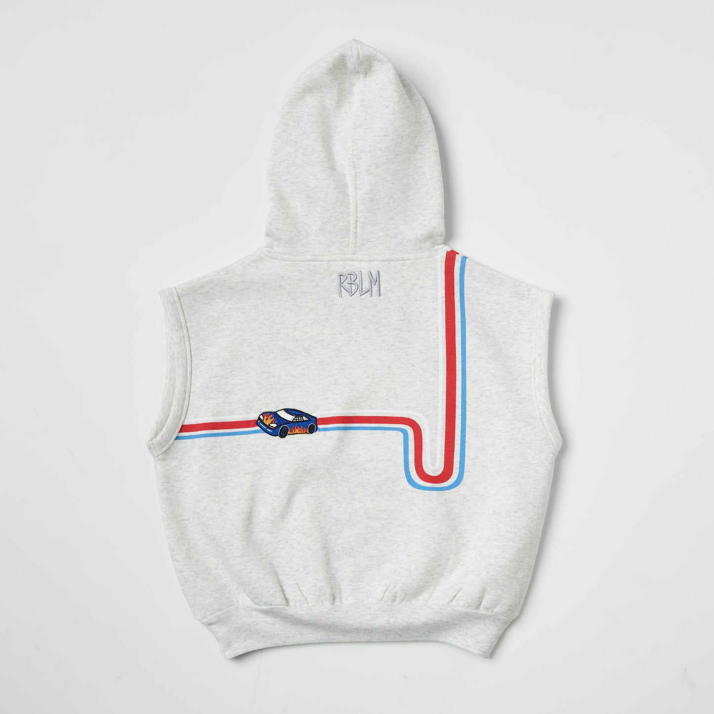Organic Cotton Sleeveless Hoodie - Racecar