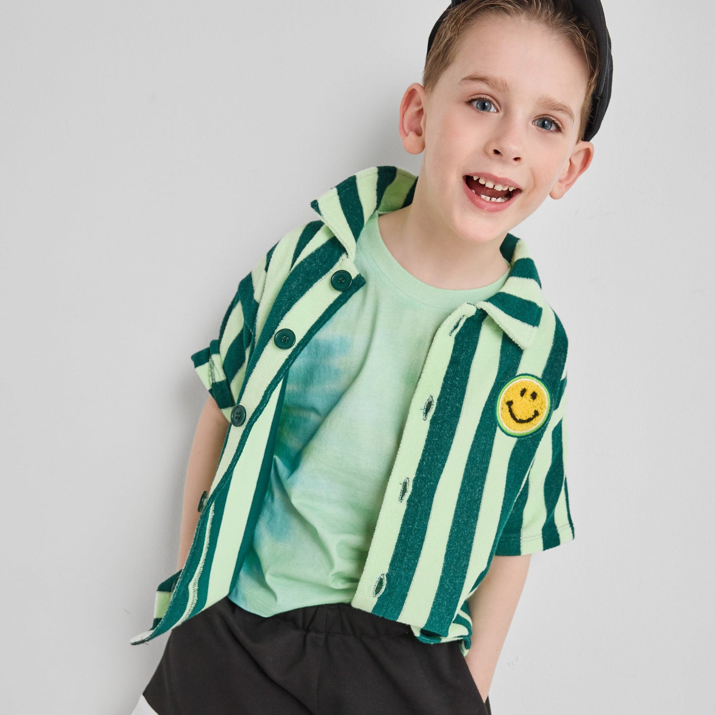 Organic Cotton T-Shirt - Green Tie-Dye Yin Yang