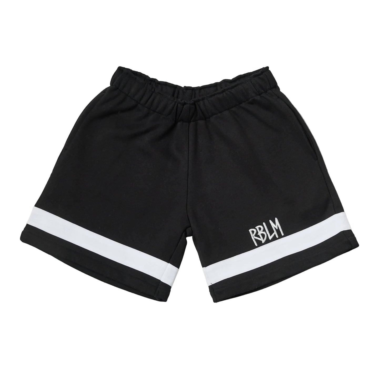 Organic Cotton Black Striped Shorts