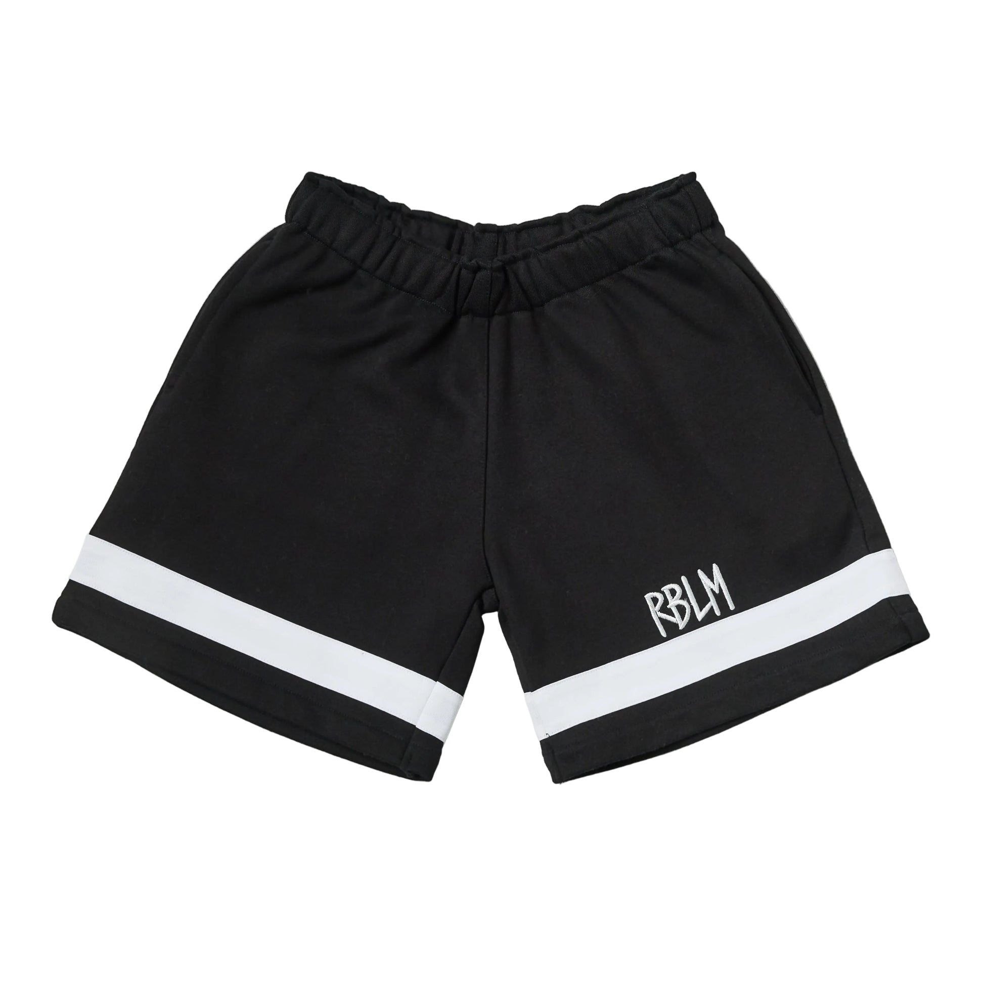 Organic Cotton Black Striped Shorts