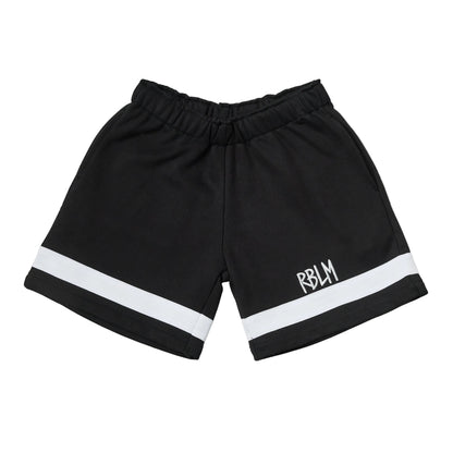 Organic Cotton Black Striped Shorts