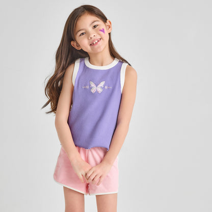 Organic Cotton Retro Terry Shorts - Pink