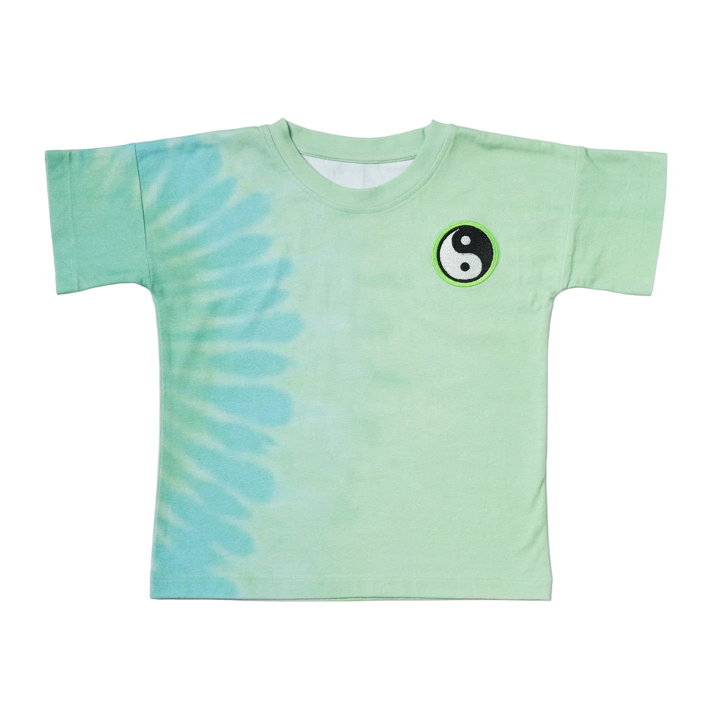 Organic Cotton T-Shirt - Green Tie-Dye Yin Yang