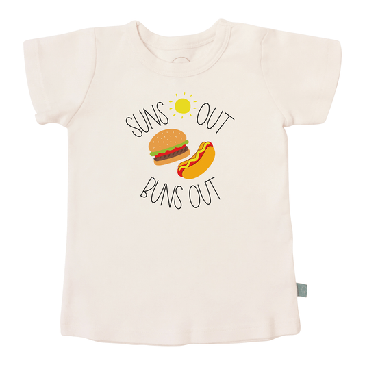 Organic Cotton Short Sleeved Tee - Suns Out Buns Out