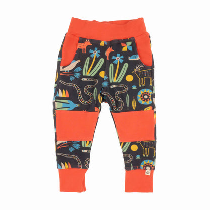 Toddler Print Joggers - Organic Cotton | Peace House Studio
