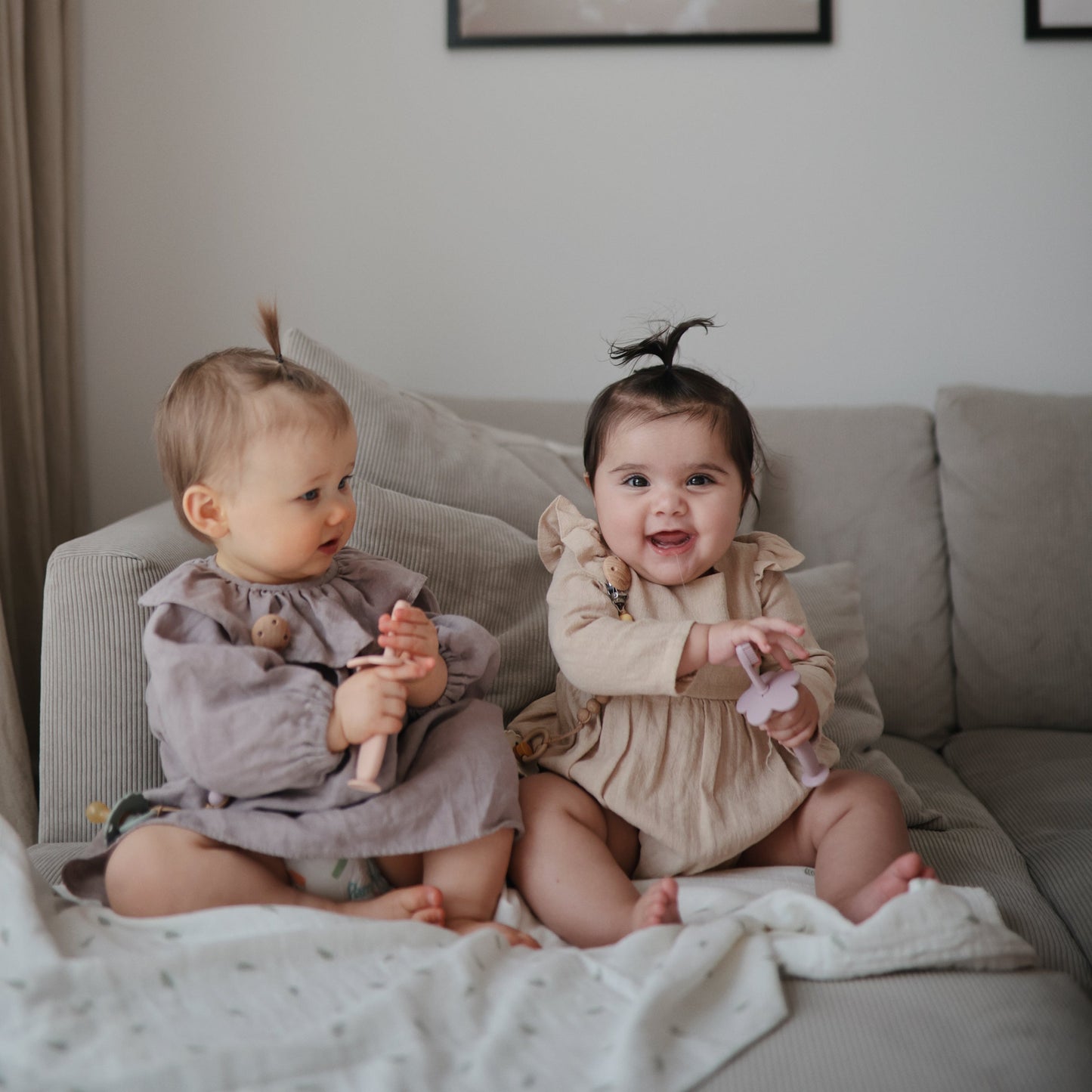 Muslin swaddle blanket, various colors*