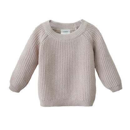 Organic Cotton Chunky Knit Baby Sweater | Mushie