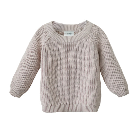 Organic Cotton Chunky Knit Baby Sweater | Mushie
