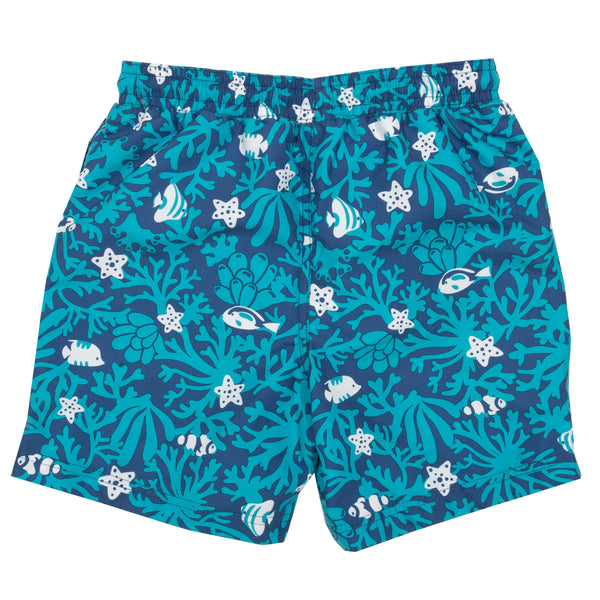 Kite Clothing Coral reef swim shorts, back
