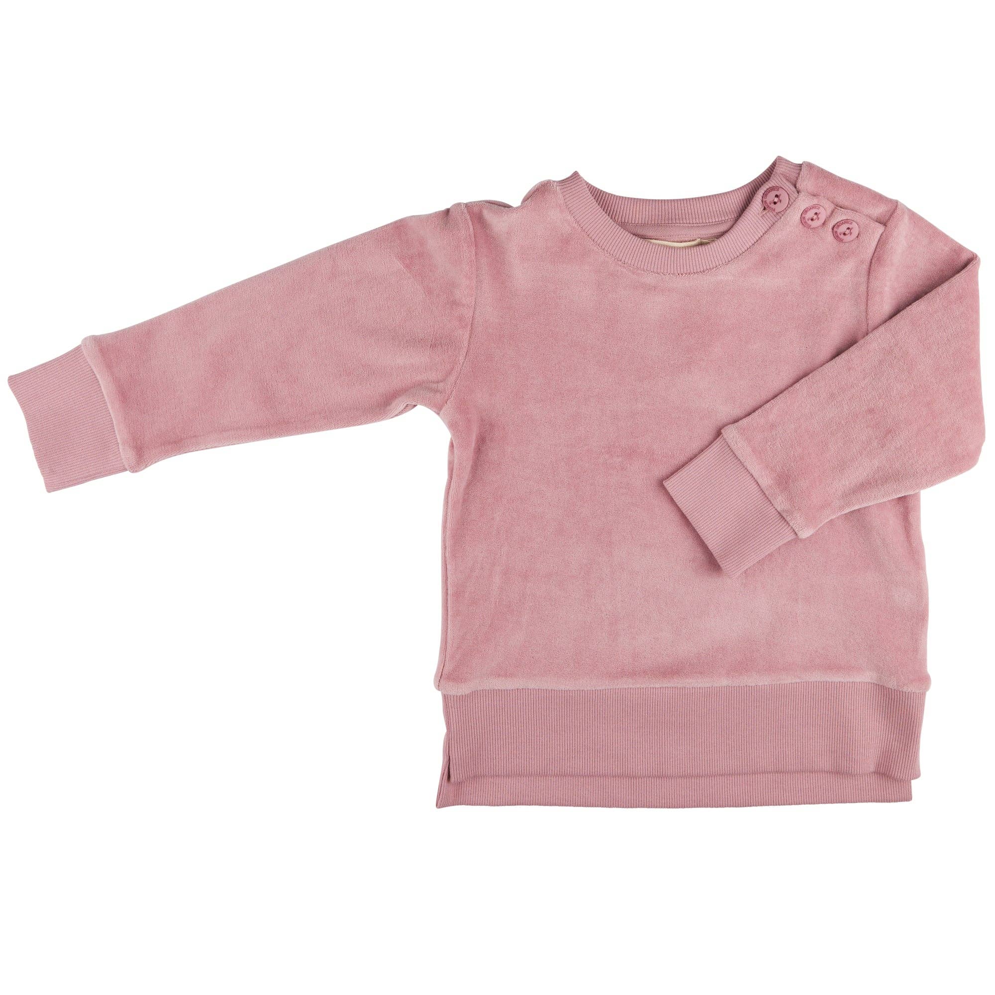 Pigeon Organics Velour sweatshirt- pink