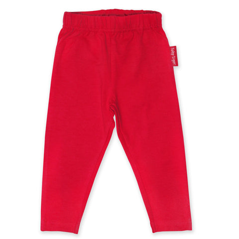 Toby Tiger basic red leggings