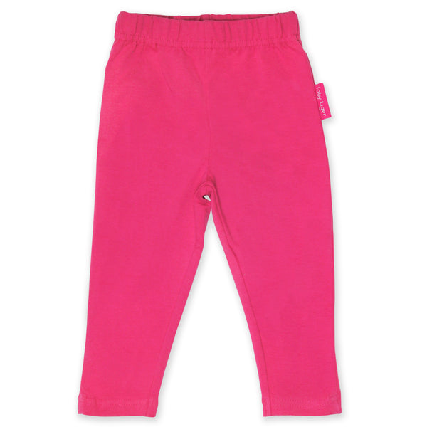 Toby Tiger organic basic pink leggings