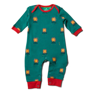 Little Green Radicals mountain lions playsuit