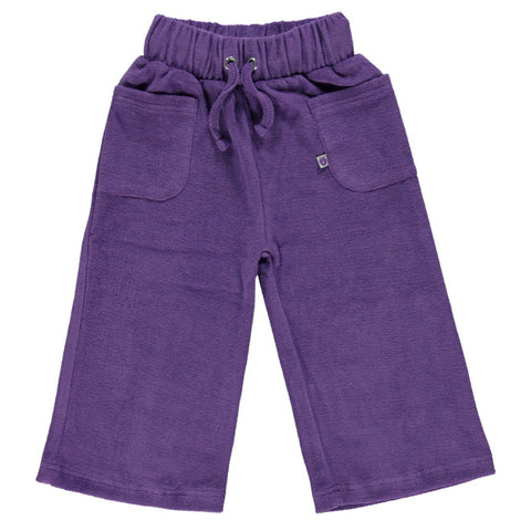 Smafolk Terry pants, purple heart