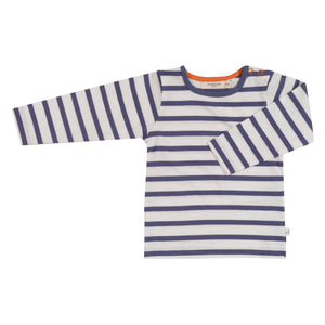 Pigeon Organics T-shirt- sailor blue Breton stripe