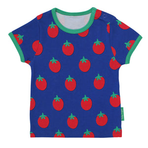 Toby Tiger Tomato print short sleeve t-shirt