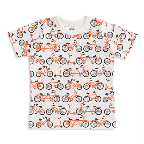 Winter Water Factory Short sleeve tee- orange bikes