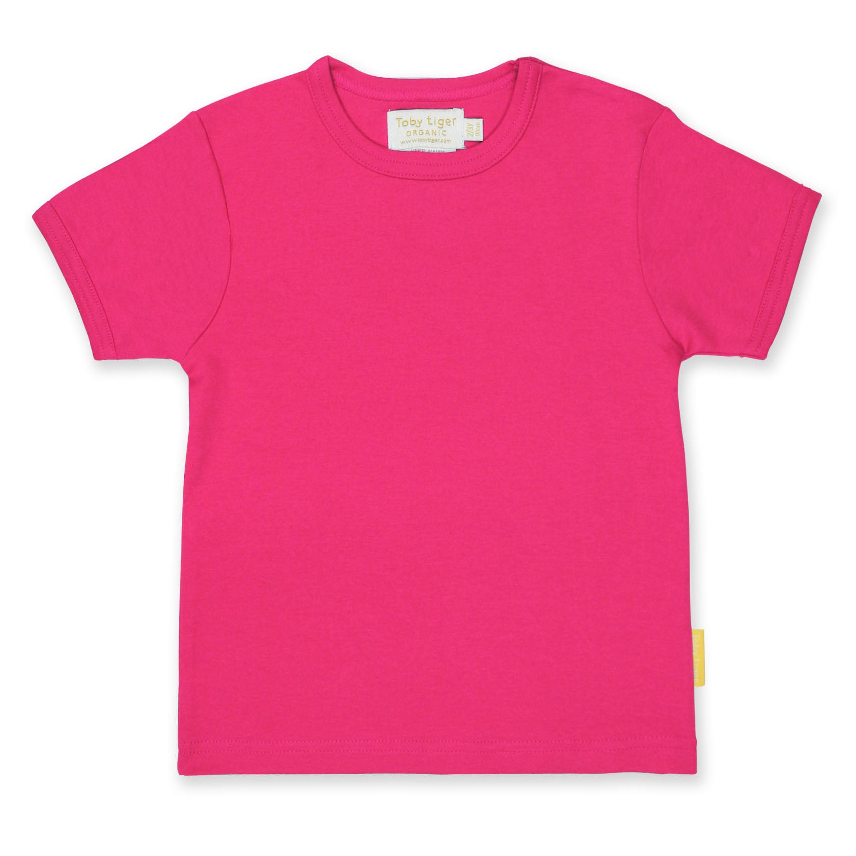 Toby Tiger basic pink short sleeve t-shirt