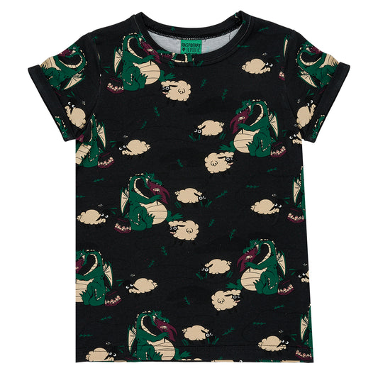 Raspberry Republic short sleeve t-shirt, veggie dragon