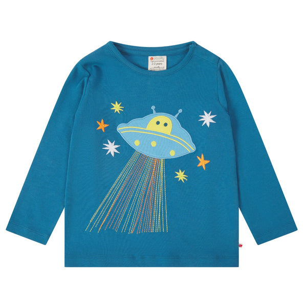 Piccalilly organic Long sleeve top- alien