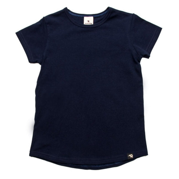 Mullido organic T-shirt- navy blue