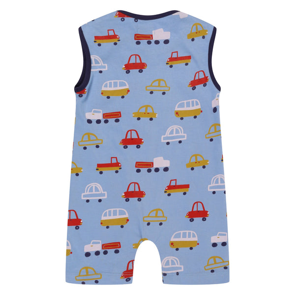 Lilly + Sid Cars overalls set, back