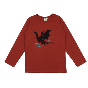 Walkiddy organic Long sleeve shirt- dragon