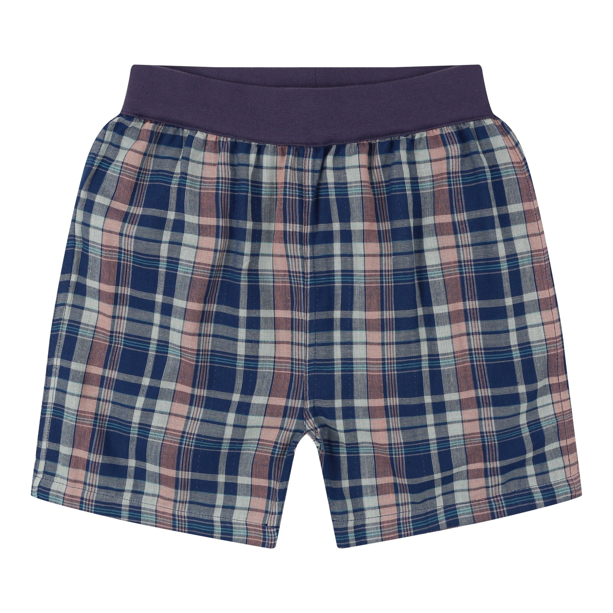 Lilly + Sid Check reversible shorts