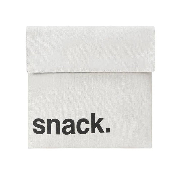 Fluf organic Flip snack sack - 'snack' black
