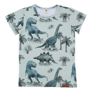 Walkiddy organic Short sleeve shirt- dinosaur land
