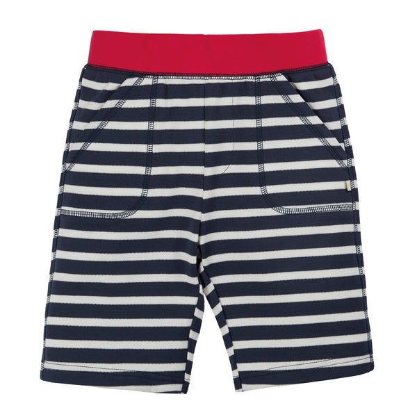 Frugi Favorite shorts- indigo stripe