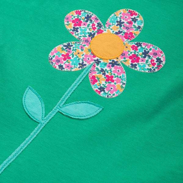 Kite Clothing organic Flower t-shirt, closeup