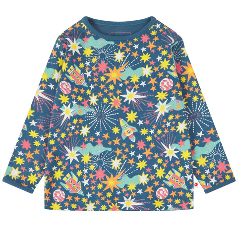 Piccalilly organic Long sleeve top- galaxy