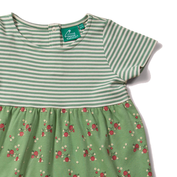 Little Green Radicals Grow your own easy peasy dress, closeup