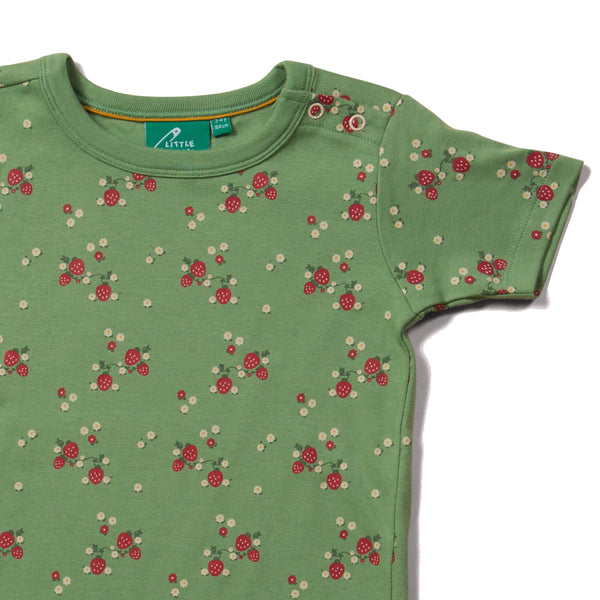 Little Green Radicals Grow your own t-shirt, closeup