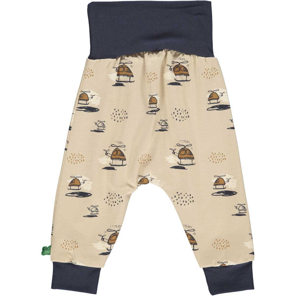 Fred's World organic Baby pants- helicopter print, back