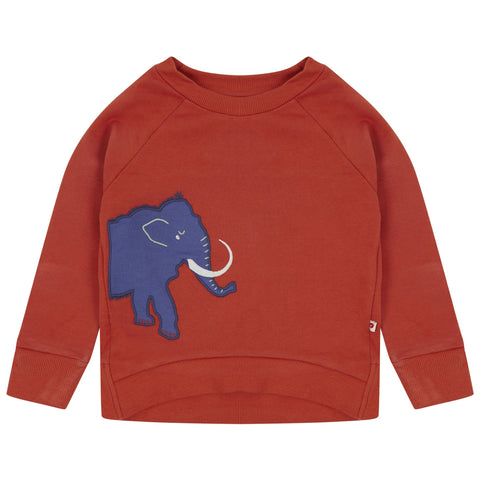 Piccalilly Sweatshirt- mammoth appliqué