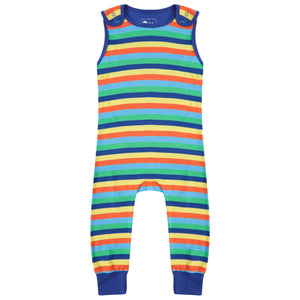 Piccalilly Dungarees- rainbow stripe