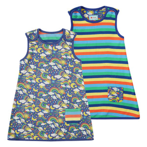 Piccalilly Reversible dress- rainbow weather