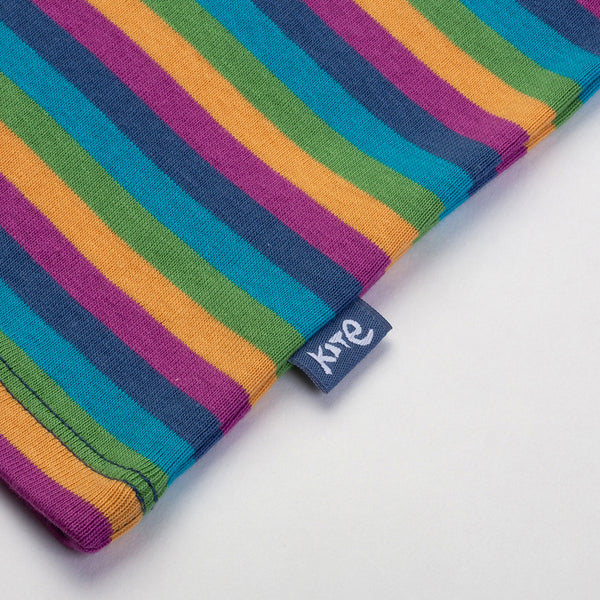 Kite Clothing organic Rainbow top, closeup