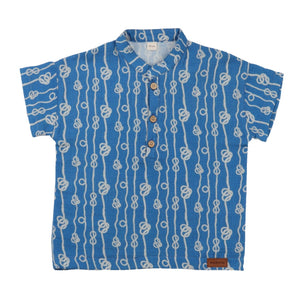 Walkiddy organic Short sleeve shirt- sailor's knot