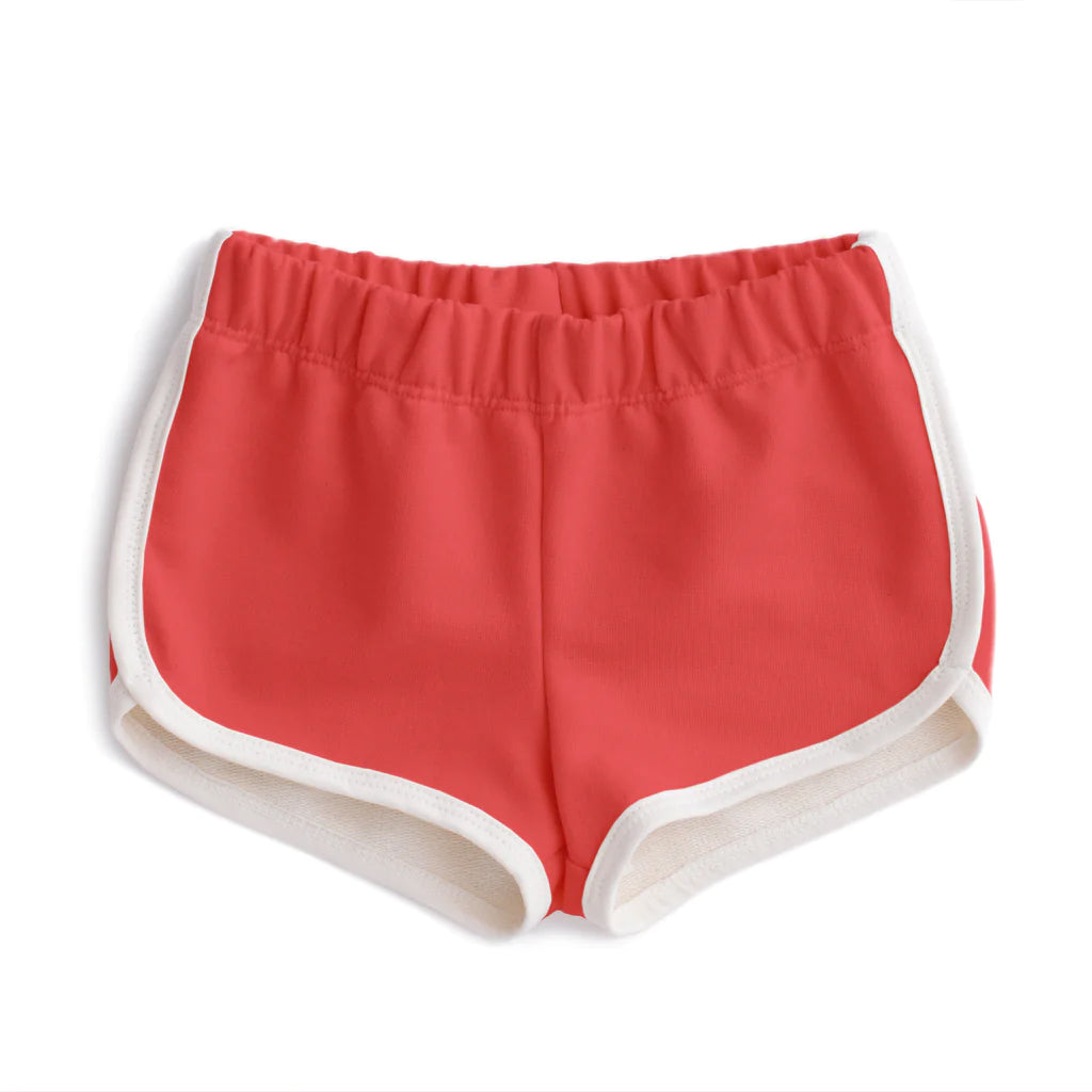 Winter Water Factory French terry shorts- scarlet red