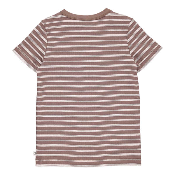 Stripe rib short sleeve t-shirt: Size 5Y