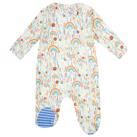 Piccalilly organic Footed pajamas- sun shower