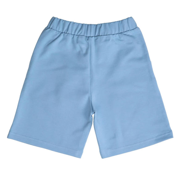 Walkiddy organic Shorts- tranquil blue, back