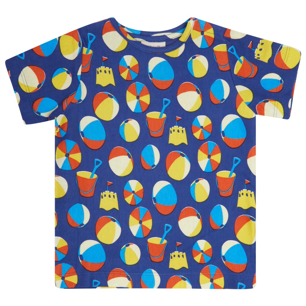 Piccalilly all over print beach days t-shirt